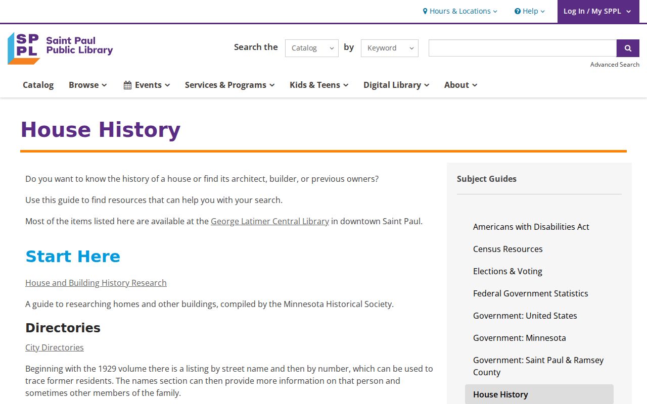 West St. Paul previous residents house-history guide and address research sources
